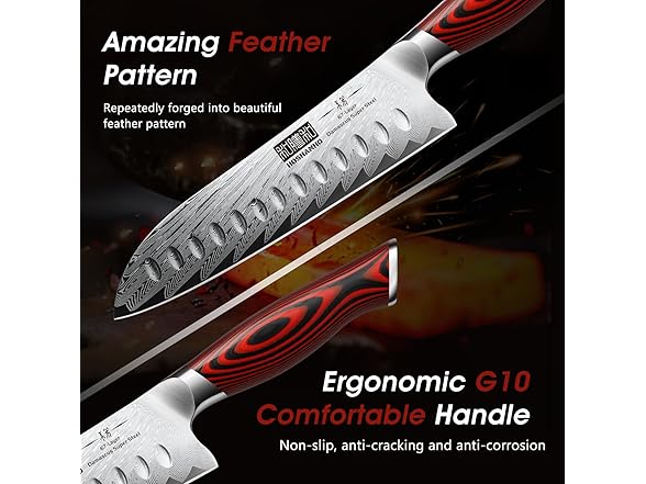 Kitchen Knife Set with Block