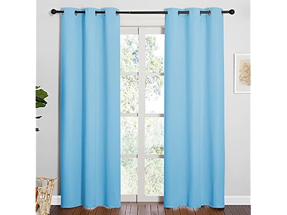 NICETOWN Triple Weave Thermal Insulated Ring Top Curtains