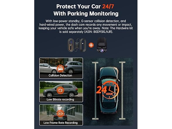 4K Dash Cam | Front and Rear