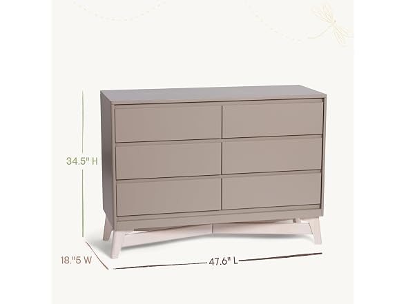 Little Seeds Pala 6-Drawer Dresser