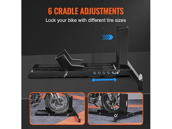 Motorcycle Wheel Chock Upright, 1800 lbs
