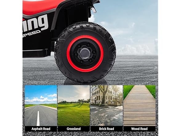 Hetoy 6V Kids Ride On Electric ATV (Black)