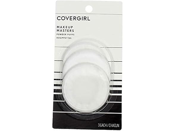 Cover Girl 10067 3 Count Make Up Masters Powder Puffs