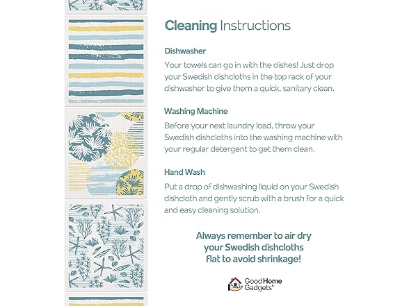 Good Home Gadgets Swedish Dishcloths