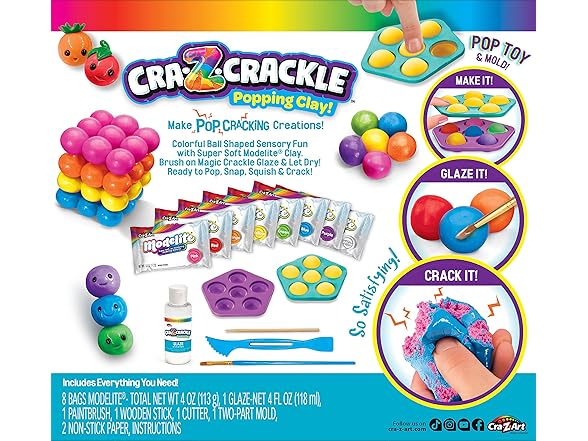 CRA-Z-Crackle Clay Pop-Mazing Super Sensory Kit