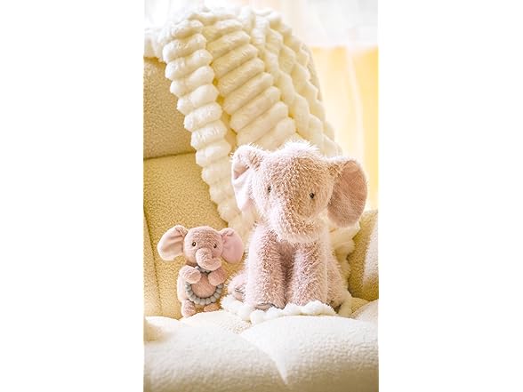 Mary Meyer Stuffed Animal Pink Blossom Elephant