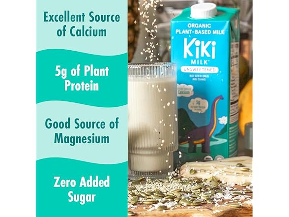 6PK Kiki Milk Plant Based Milk - Organic Unsweetened