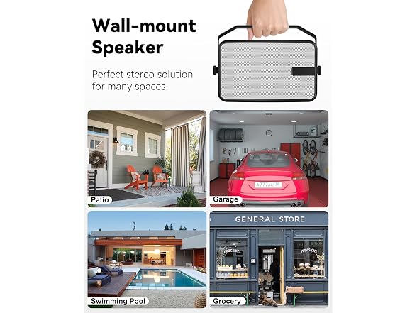 Plyee Audio Outdoor Wall Mounted Speaker