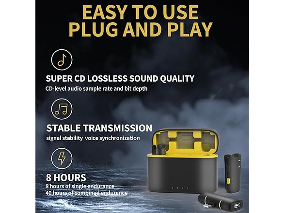 Wireless Mini Lavalier Lapel Microphone