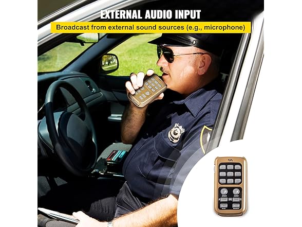 VEVOR Police Siren PA System