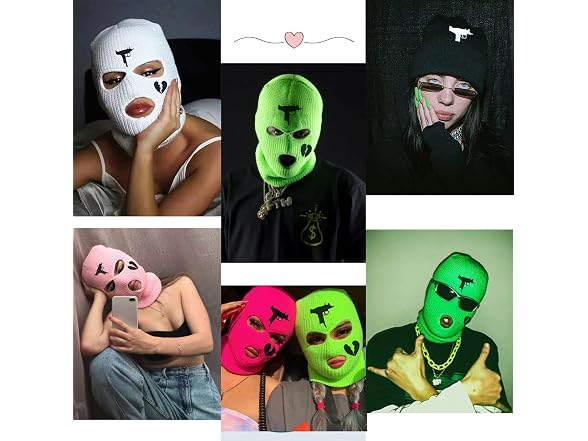 Fashixd (OS) Hole UZI Balaclava Knitted Cycling