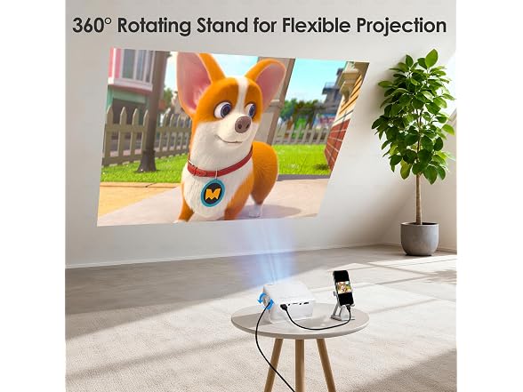AKIYO Projector with WiFi and Bluetooth