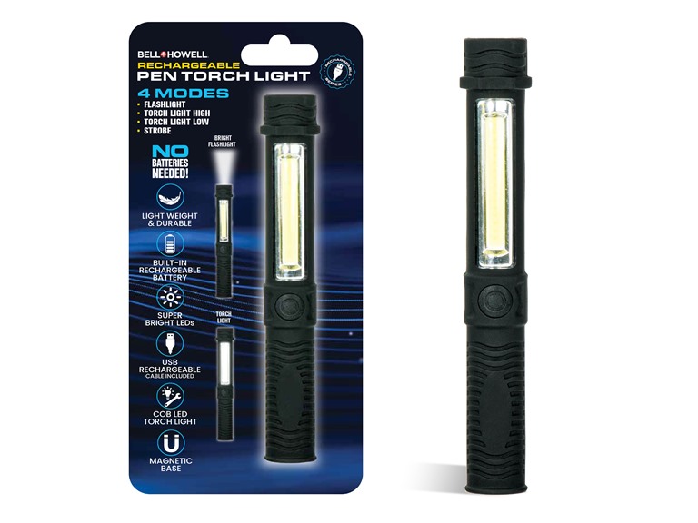 Bell+Howell NB-1962 1-Pack Rechargeable Pen Torchlite 