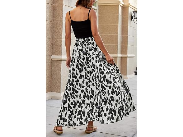 Bluetime Women (XL) Chiffon Long Maxi Chic Skirts
