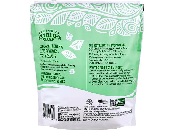 Charlies Soap Laundry Powder 300 Loads
