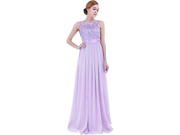 IEFiEL Women (4) Summer Wedding Dress Lavender