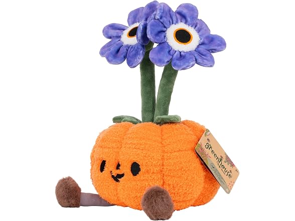 Russ Greenhouse 12-Inch Pumpkin Flower Plush