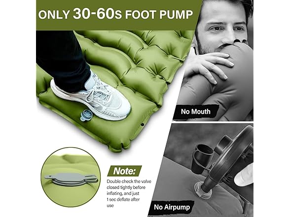 kerrk Camping Sleeping Pad, 5.5" Extra Thick