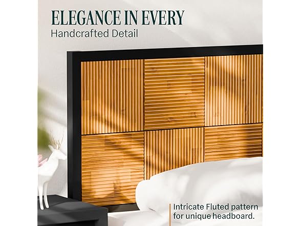 Bme Madia King Bed Frame and Headboard