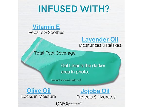 Onyx Professional Gel Moisturizing Socks