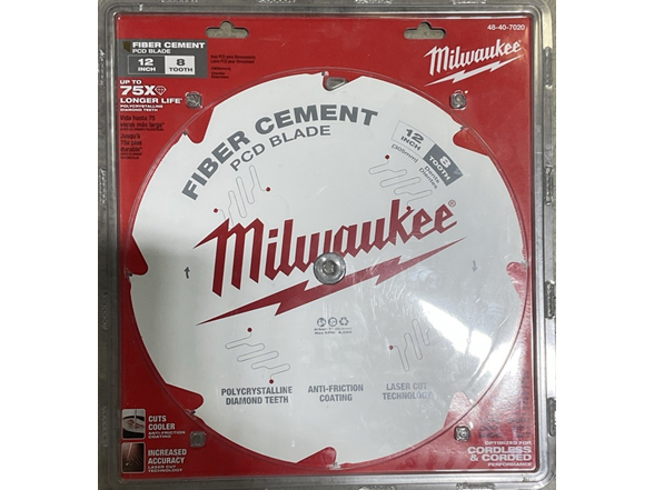 Milwaukee 48-40-7020 8T Fiber Cement PCD Blade
