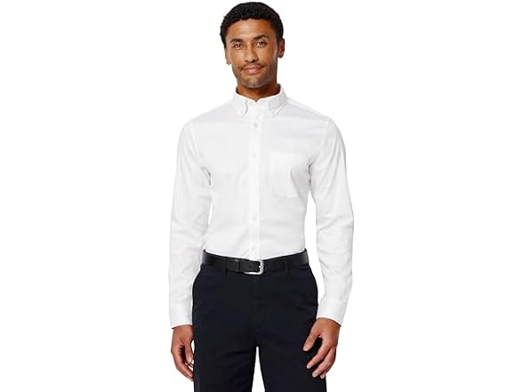 Amazon Essentials Men Slim Stretch Wrinkle Shirt