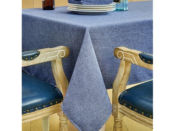 Mebakuk Rect Table Cloth Linen Farmhouse
