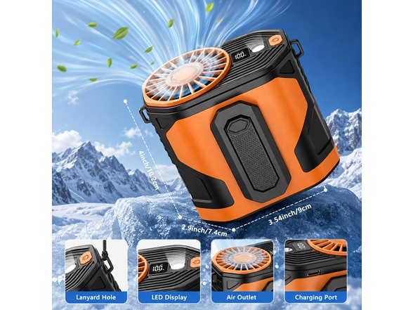 Portable Waist Clip Fan - Rechargeable