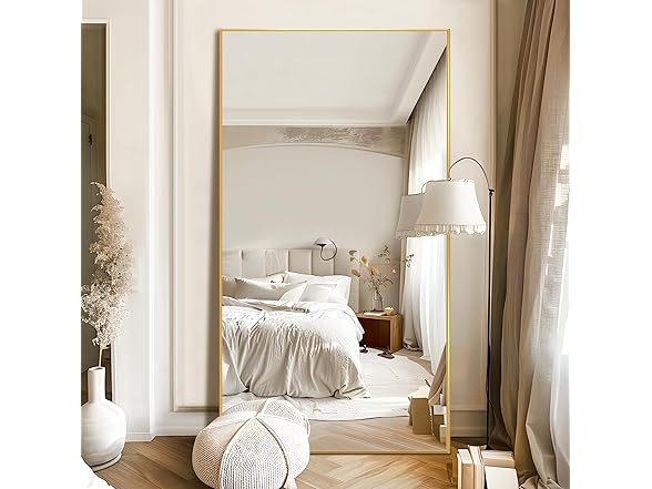 NicBex Oversized Full-Body Mirror Gold