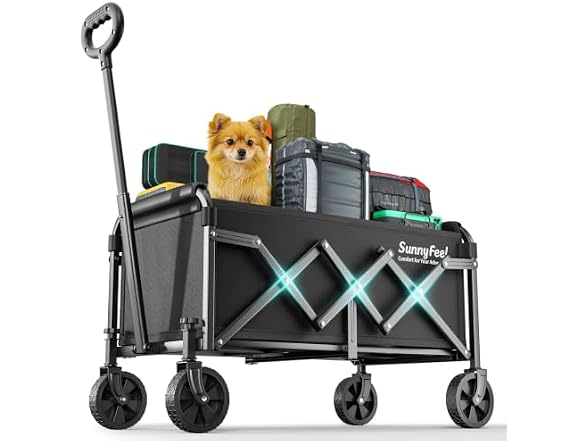 SUNNYFEEL Lightweight Folding Wagon Cart