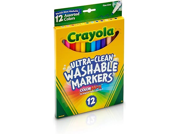 Crayola Washable Markers - 12-Per Box