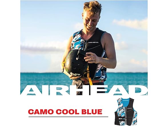 Airhead Men's CAMO COOL Kwik-Dry Life Jacket (XL)