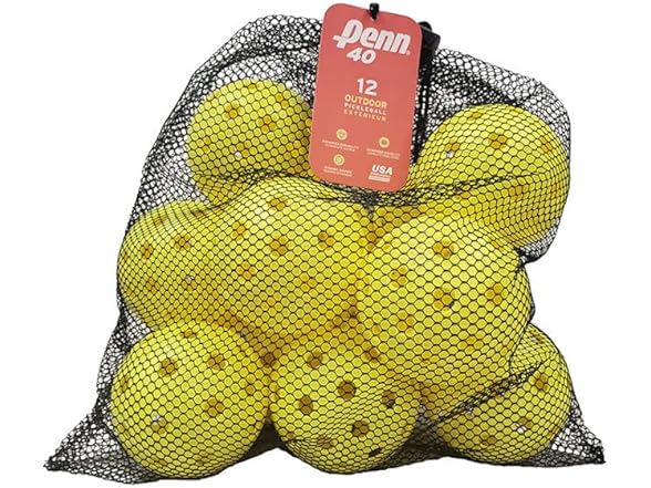 Penn 40 Outdoor Pickleball Balls 12-Balls