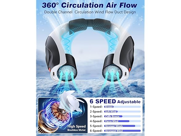 Tenvolti Q5 Neck Fan