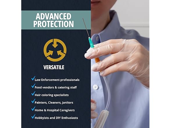 MED PRIDE Vinyl Gloves L (100ct)