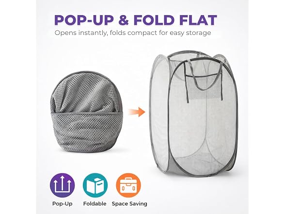 Laundry 360 Mesh Pop Up Laundry Hamper