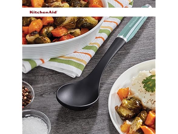 KitchenAid Classic Nylon Basting Spoon, Aqua
