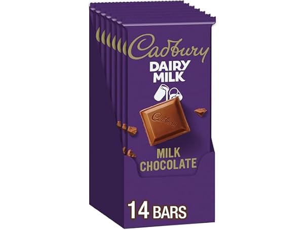 $20.99, Was $42.1502, 50% Off! Cadbury Dairy Milk Choc Bars 3.5oz 14ct dealfomo