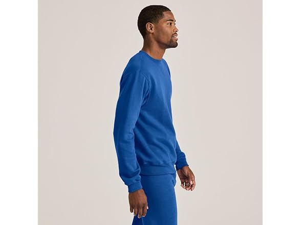 Soffe Mens Crew Neck Sweatshirt White (M)