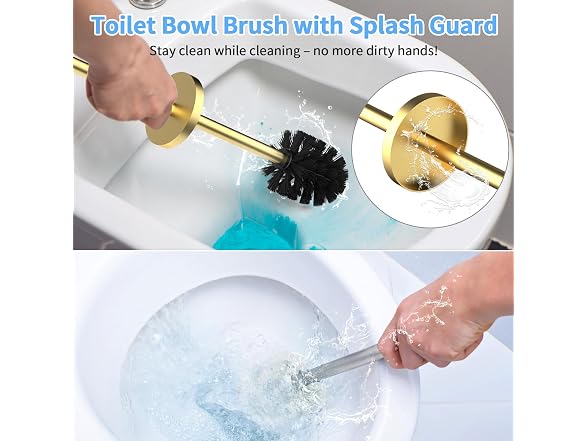 Flyzenvibe Stainless Toilet Brush Set