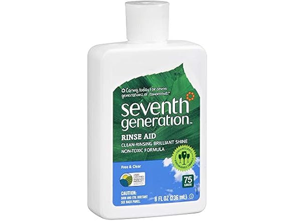 Seventh Generation Rinse Aid Free and Clear 8 fl