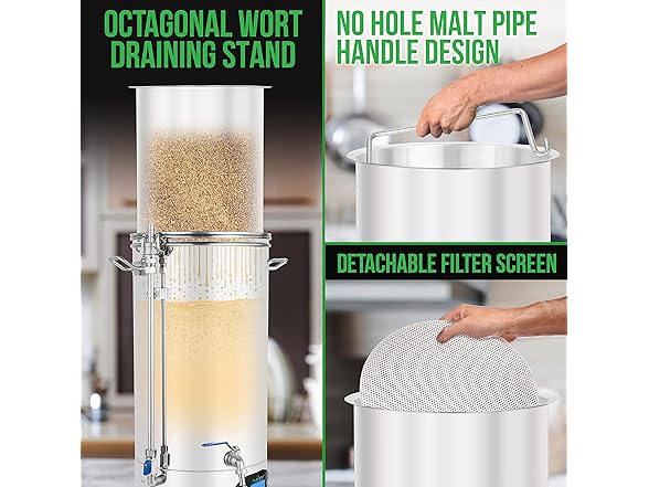 Nutrichef All In One Home Beer Brewing Kit