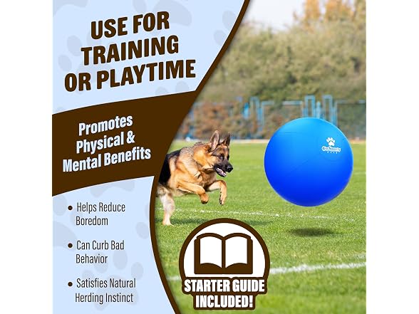 GoSports Pets Herding Ball for Dogs - 25 Inch Dog Toy Ball