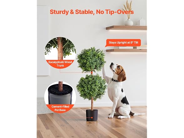 VEVOR Artificial Boxwood Topiary Tree