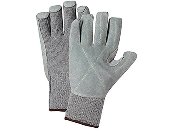 West Chester Select Split Cowhide Palm Gloves, 12 Pairs