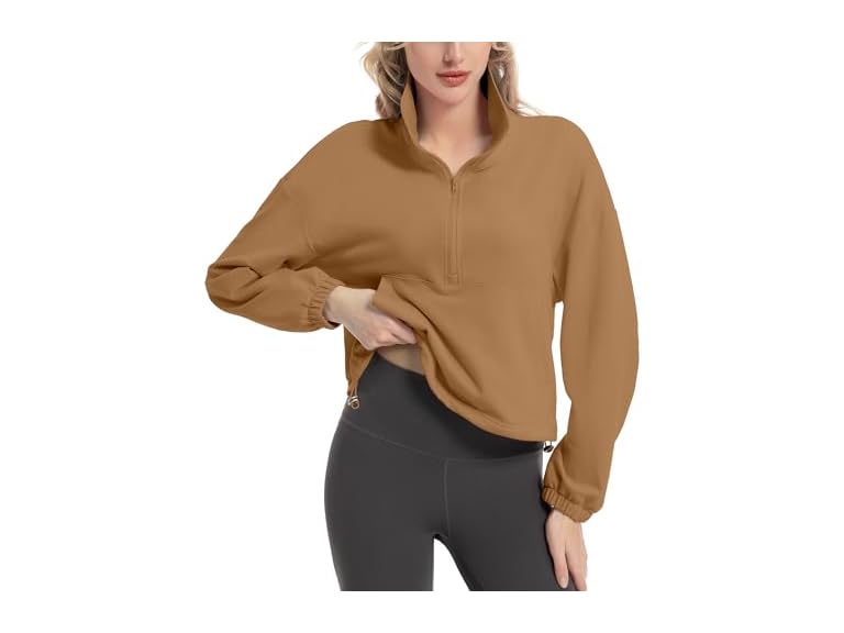 Fkeep Women Quarter Zip Pullover Women Pullover - Gallery 22