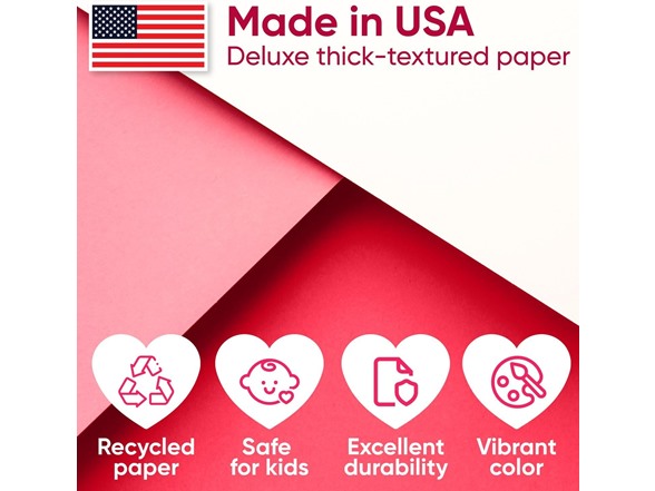 Kraft Paper Rolls Set - Red, Pink, White