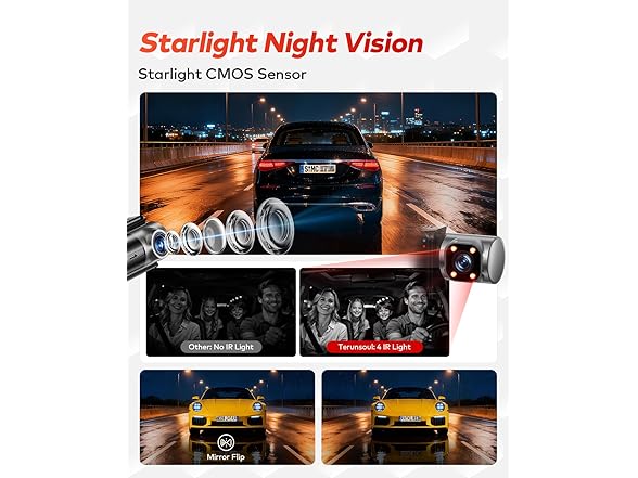 Terunsoul 3 Channel 4K Dash Cam