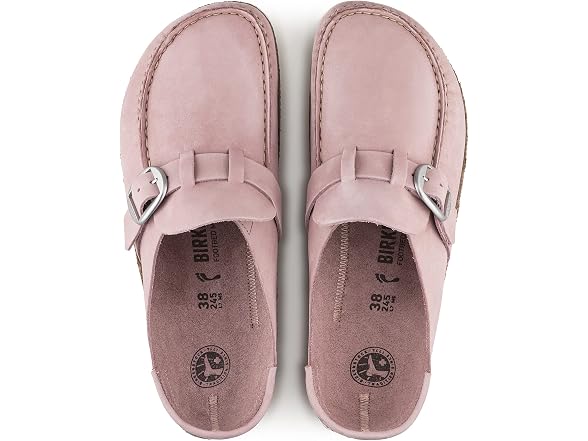 Birkenstock Women's Buckley Clog, Soft Pink Nubuck (36 EU)