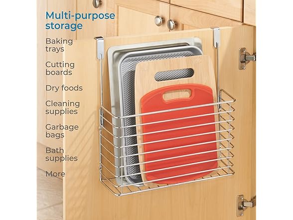 Metal Over the Cabinet Bakeware Organizer